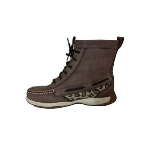 SPERRY TOP SIDER ANKLE BOOTS WOMEN'S SIZE 8.5 TAN BROWN 9775958 High Top Shoe